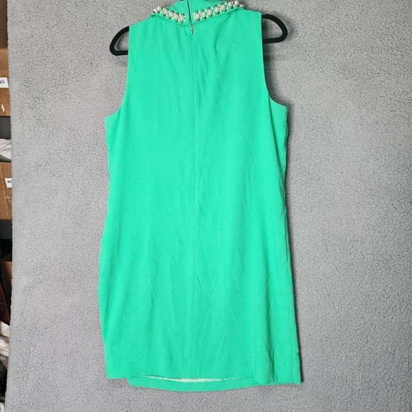 LILY PULITZER Women's Size 14 Portia Embellished Mock Neck Shift Dress - Picture 10 of 12